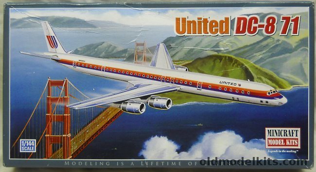 Minicraft 1/144 McDonnel Douglas DC-8 71 United Airlines, 14514 plastic model kit